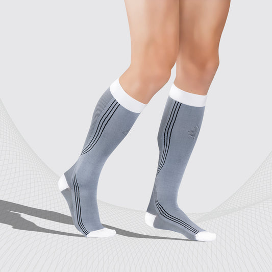 Sport Kompressionsstrümpfe Klasse 1 (18-21 mmHg), Unisex, geschlossene Zehen, ACTIVE
