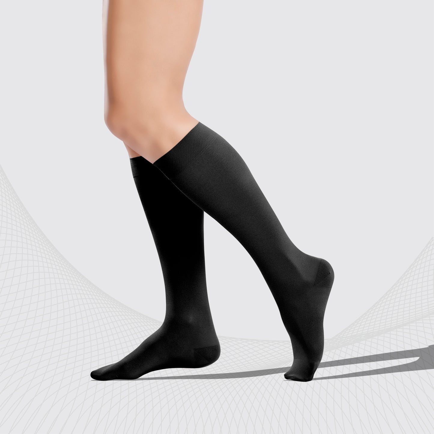 Medizinische Kompressionsstrümpfe Klasse 1 (18-21 mmHg), Unisex, geschlossene Zehen, SOFT