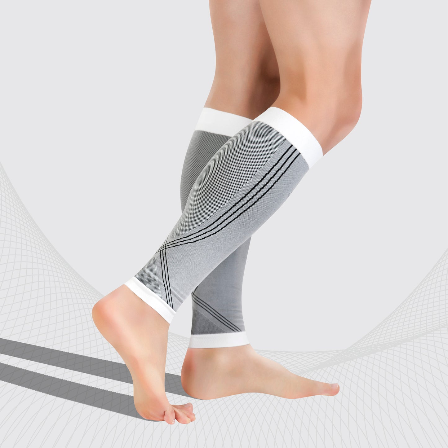 Sport Kompressions-Wadenstulpen Klasse 1 (18-21 mmHg), Unisex, ACTIVE