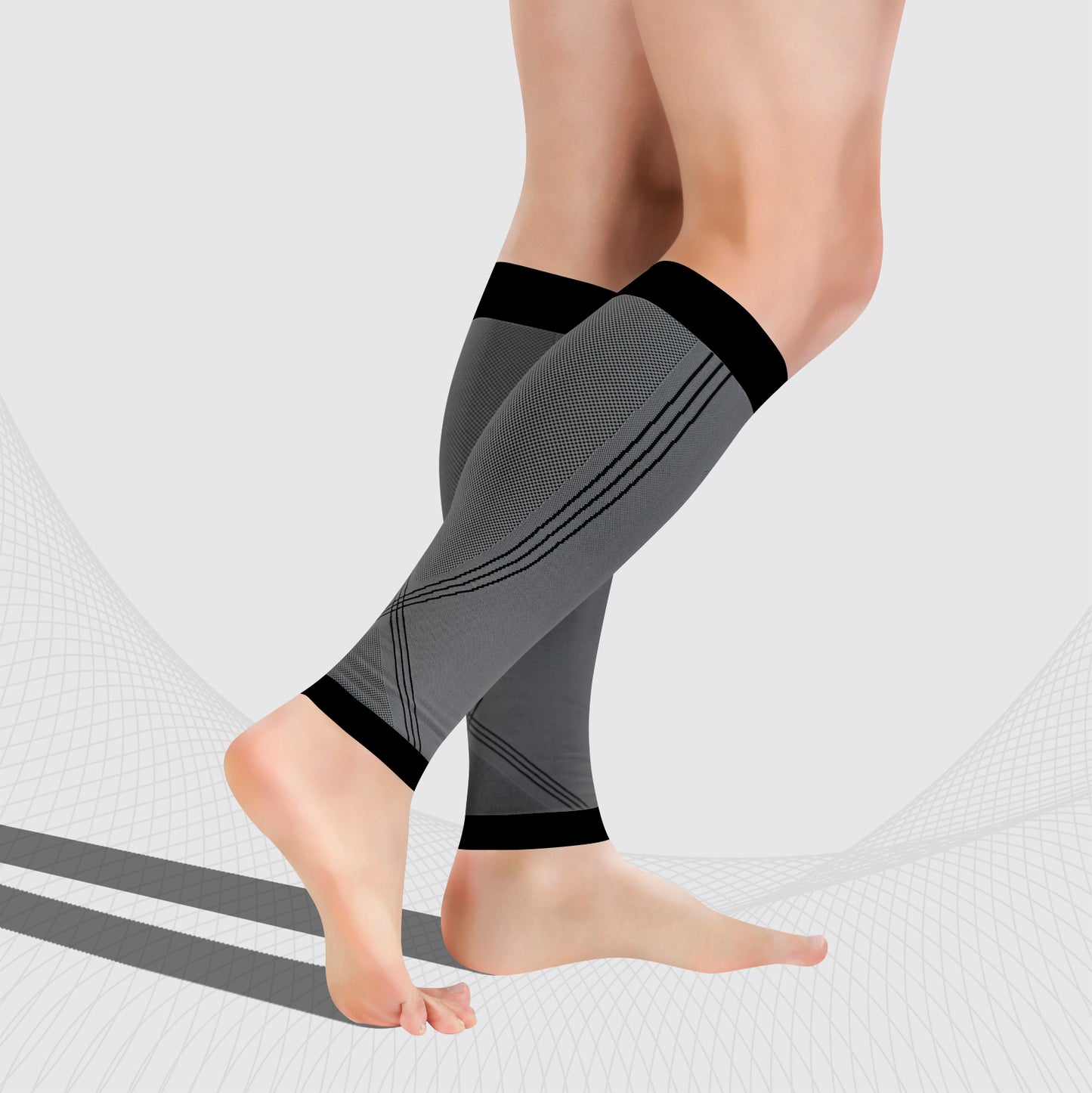 Sport Kompressions-Wadenstulpen Klasse 1 (18-21 mmHg), Unisex, ACTIVE